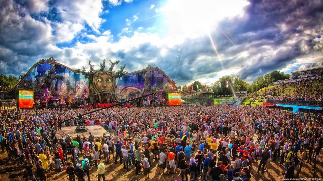 Crowd stage gathering people event #2 free wallpaper - medium preview image