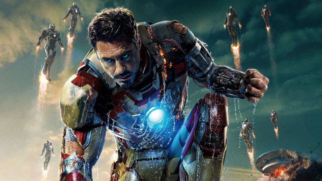 Man suit glowing light crowd free wallpaper - medium preview image