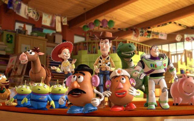 Toy characters rug room ceiling free wallpaper - medium preview image