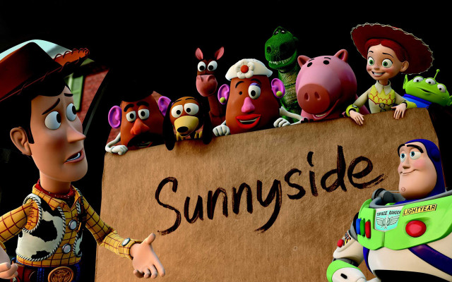 Cartoon character sign sunnyside toy free wallpaper - medium preview image