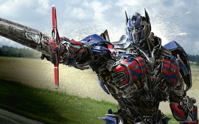 Robot standing grass sword sky free wallpaper - medium preview image