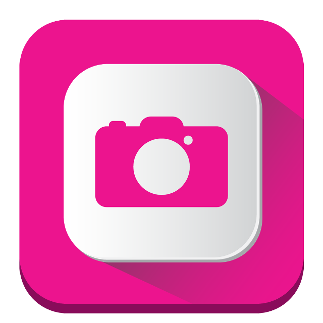Pink white square camera shadow free wallpaper - medium preview image