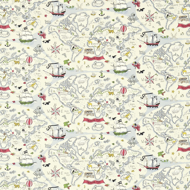 Boats stars pattern white background free wallpaper - medium preview image