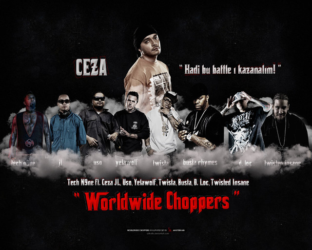 World wide chopperers men black free wallpaper - medium preview image