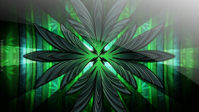 Green flower bamboo jungle light free wallpaper - medium preview image