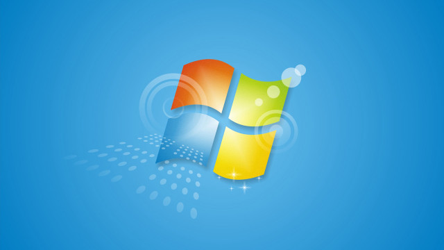 Windows logo blue bubbles side free wallpaper - medium preview image