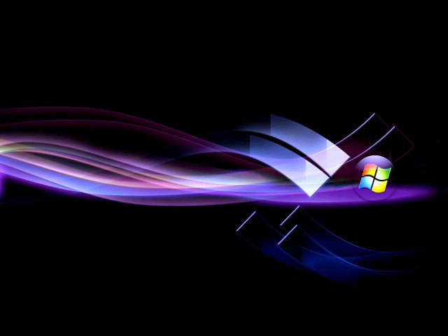 Black background colorful wave light free wallpaper - medium preview image