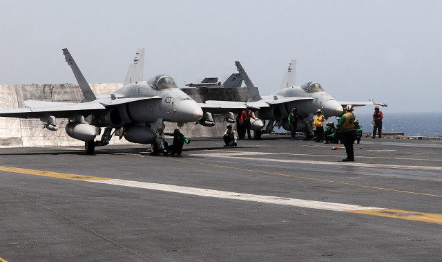 People fighter jet runway ocean free wallpaper - medium preview image