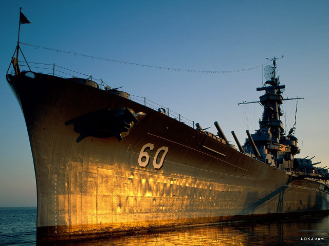 Large ship water sky lights free wallpaper - medium preview image