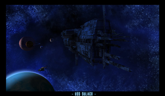 Space station blue planet satellite free wallpaper - medium preview image