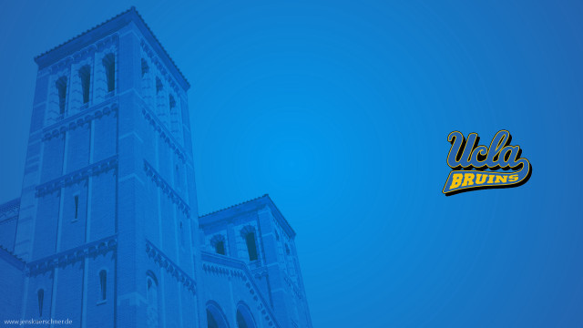 Blue yellow tall building clock free wallpaper - medium preview image