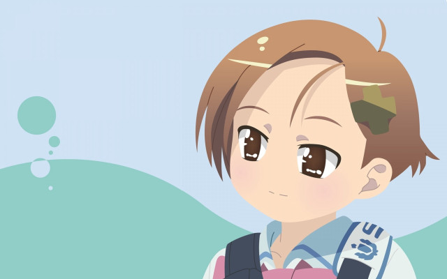 Cartoon character backpack on his free wallpaper - medium preview image