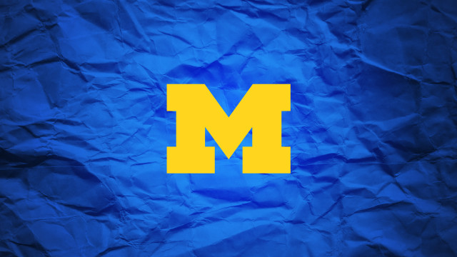 Blue yellow background m side free wallpaper for desktop - medium preview image