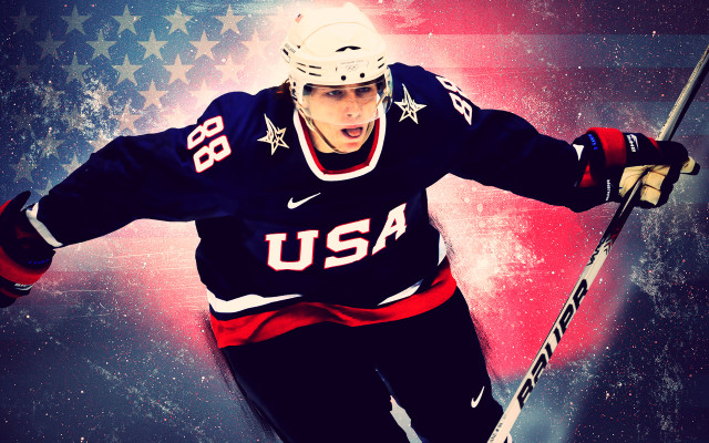 Man hockey uniform helmet stick free wallpaper - medium preview image