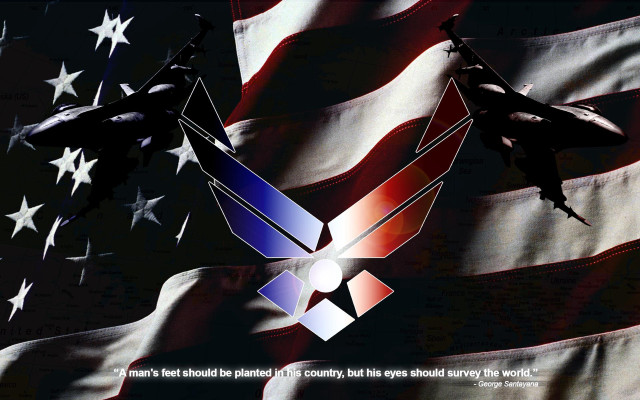 Military flag emblem president quote #2 free wallpaper - medium preview image