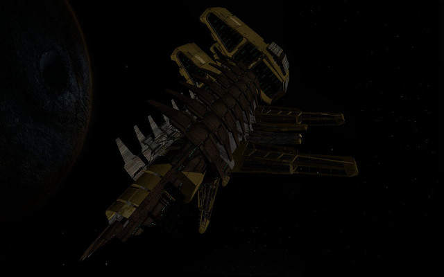 Space station large spaceship planet free wallpaper - medium preview image