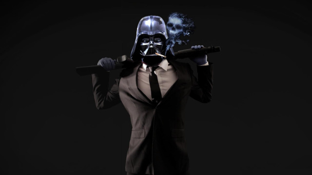 Woman suit tie cigarette darth #2 free wallpaper - medium preview image