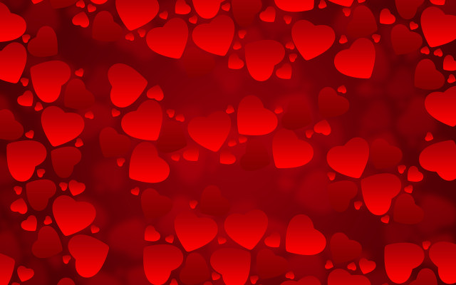Red background hearts pattern repeat #2 free wallpaper - medium preview image