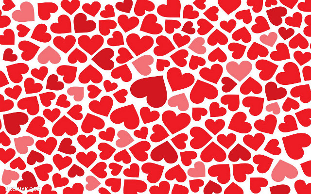 Hearts white background red pink free wallpaper - medium preview image