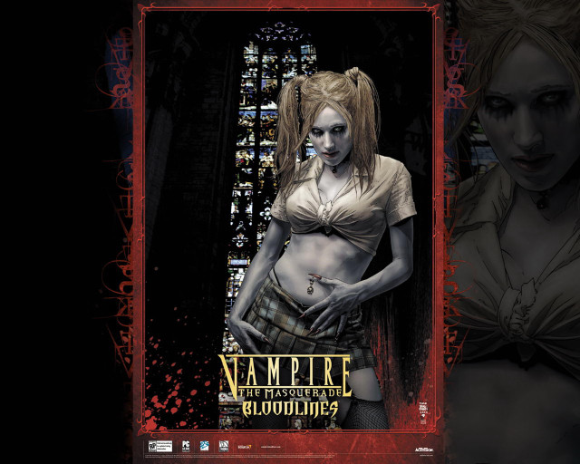 Bloody woman creepy face picture free wallpaper - medium preview image