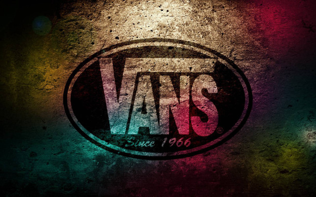 Vans logo wall rainbow light free wallpaper - medium preview image