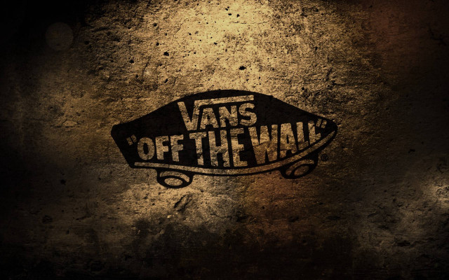 Skateboard wall vans black white free wallpaper - medium preview image
