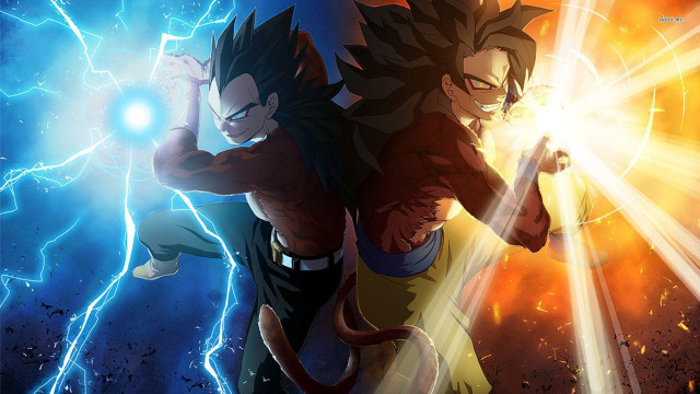 Young gohan fighting lightning blue free wallpaper - medium preview image