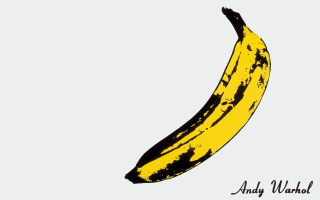 Yellow banana black spots pop free wallpaper - medium preview image