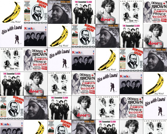 Posters bunch bananas grid man free wallpaper - medium preview image