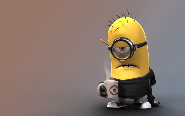 Cartoon character cigarette coffee mug free wallpaper - medium preview image
