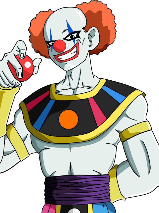 Cartoon clown mask wig red free wallpaper - medium preview image