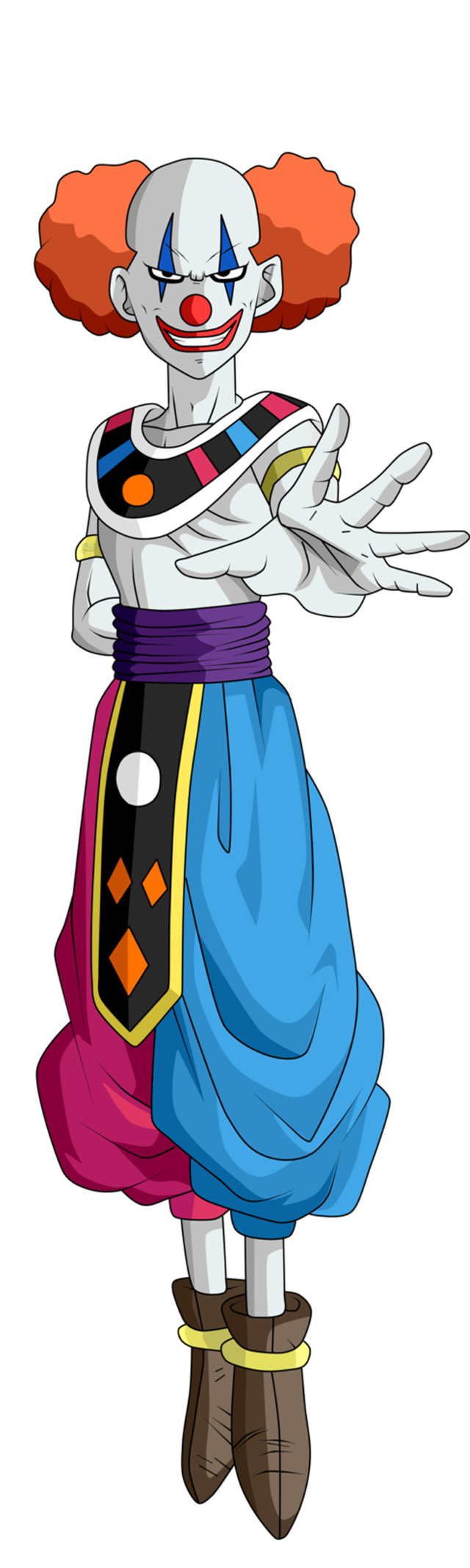 Cartoon clown wig mask character free wallpaper - medium preview image