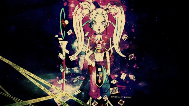 Woman sword dice neck digital free wallpaper - medium preview image