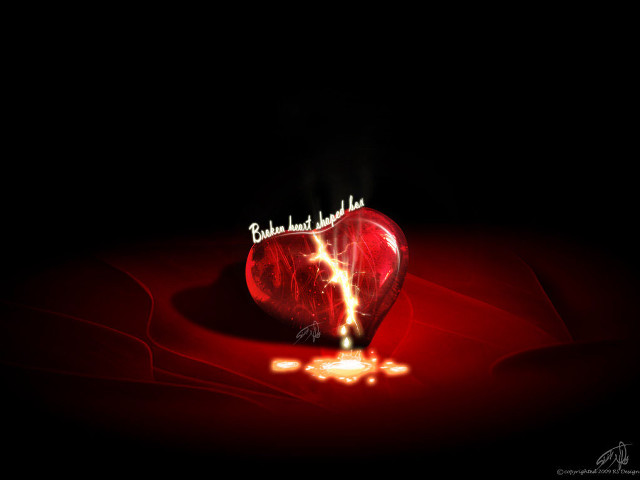 Heart lightning bolt message middle free wallpaper - medium preview image