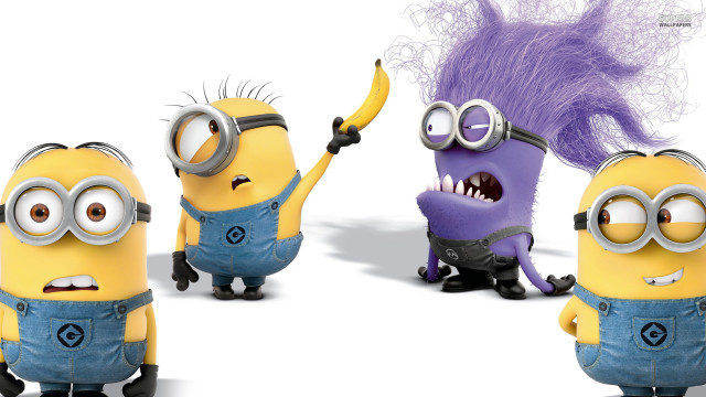 Minions purple hair purple hairstyle free wallpaper - medium preview image