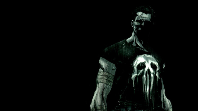 Man skull chest knife black free wallpaper - medium preview image