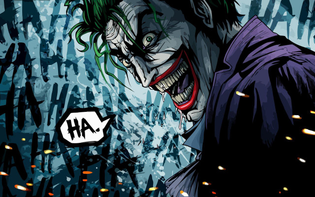 Joker speech bubble graffiti comic #2 free wallpaper - medium preview image