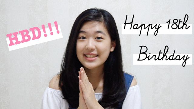 Happy 18th birthday woman smiling free wallpaper - medium preview image