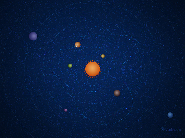 Solar system eight planets star #4 free wallpaper - medium preview image