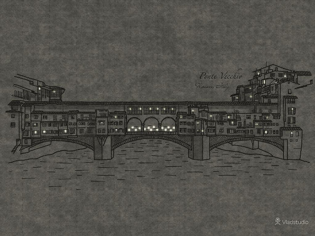 Bridge buildings water night lights free wallpaper - medium preview image