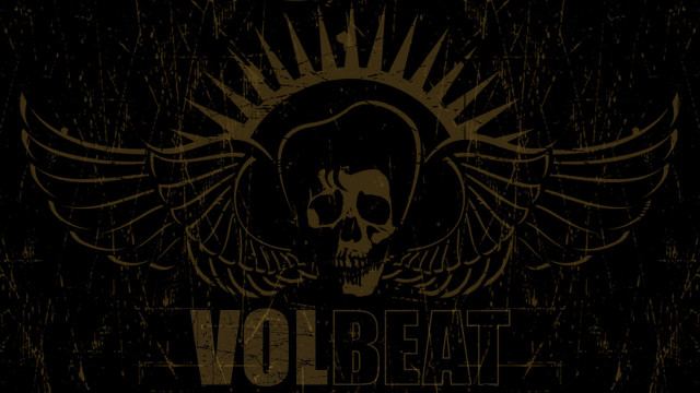 Skull wings sun volbeat gold free wallpaper - medium preview image
