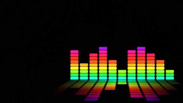 Colorful music equalizer black background #2 free wallpaper - medium preview image