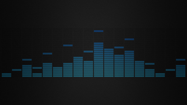 Dark background blue equalizer side free wallpaper - medium preview image