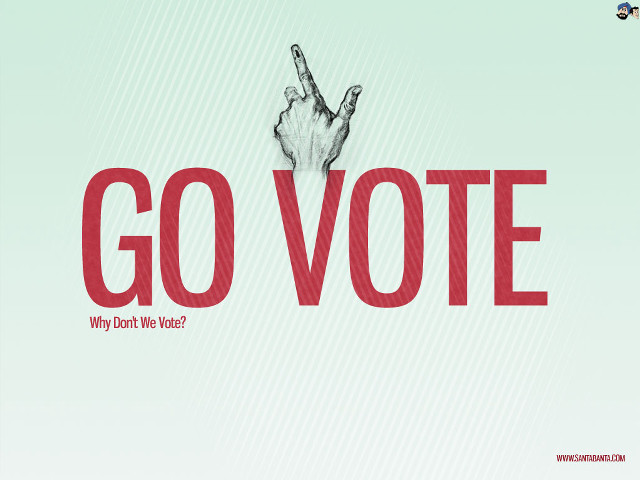 Peace sign go vote hand free wallpaper - medium preview image