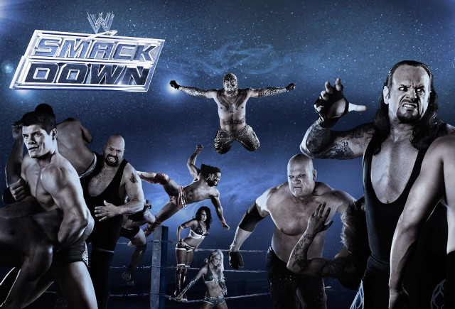 Wrestlers ring smackdown man group free wallpaper - medium preview image