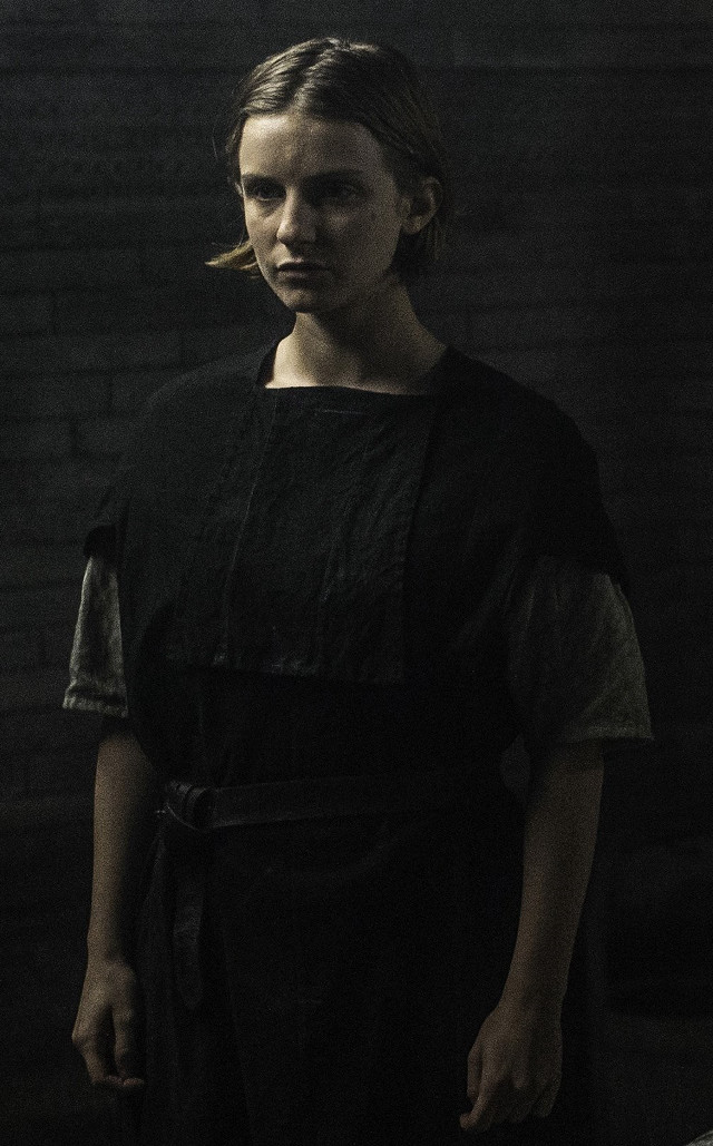 Woman black dress dark room #3 free wallpaper - medium preview image