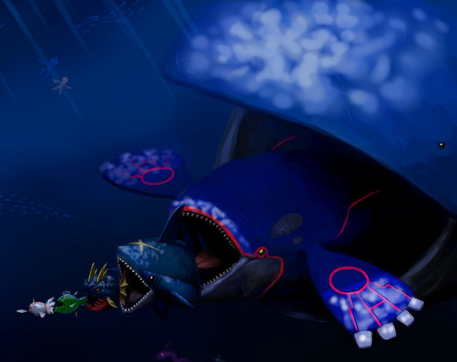 Cartoon character submarine fish mouth free wallpaper - medium preview image