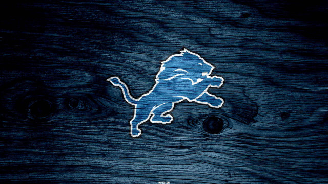 Detroit lions logo wood dark free wallpaper - medium preview image