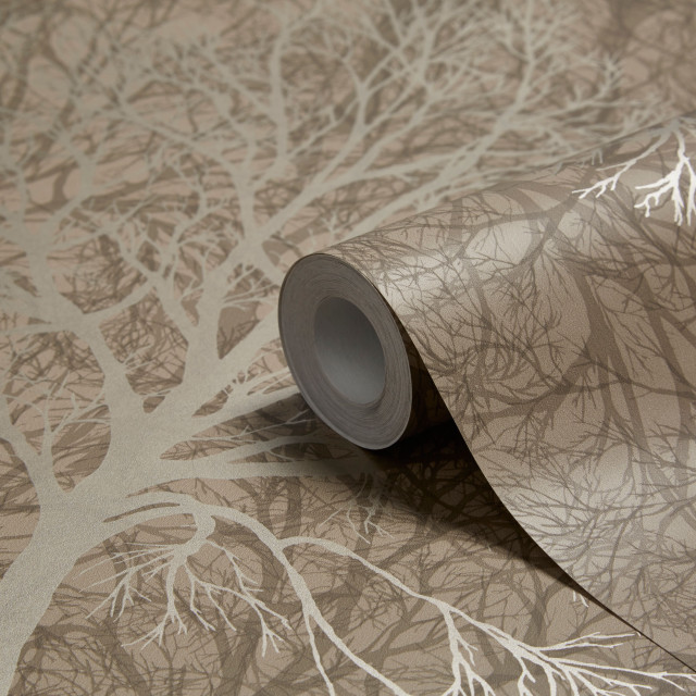 Silver tree wallpaper tape floor free wallpaper - medium preview image