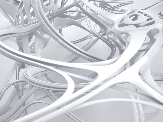 White abstract background lines curves free wallpaper - medium preview image